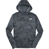 Mid-State Mustangs Youth Sport-Wick CamoHex Fleece Hooded Pullover